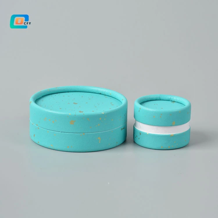 blue paper tube packaging