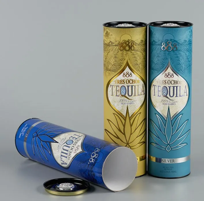 Cylinder Tube Paper Box For Wine